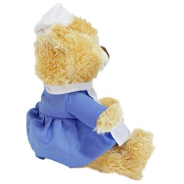 BEMIRO Tierkuscheltier Teddybär Krankenschwester "Gitti" - ca. 17,5 cm
