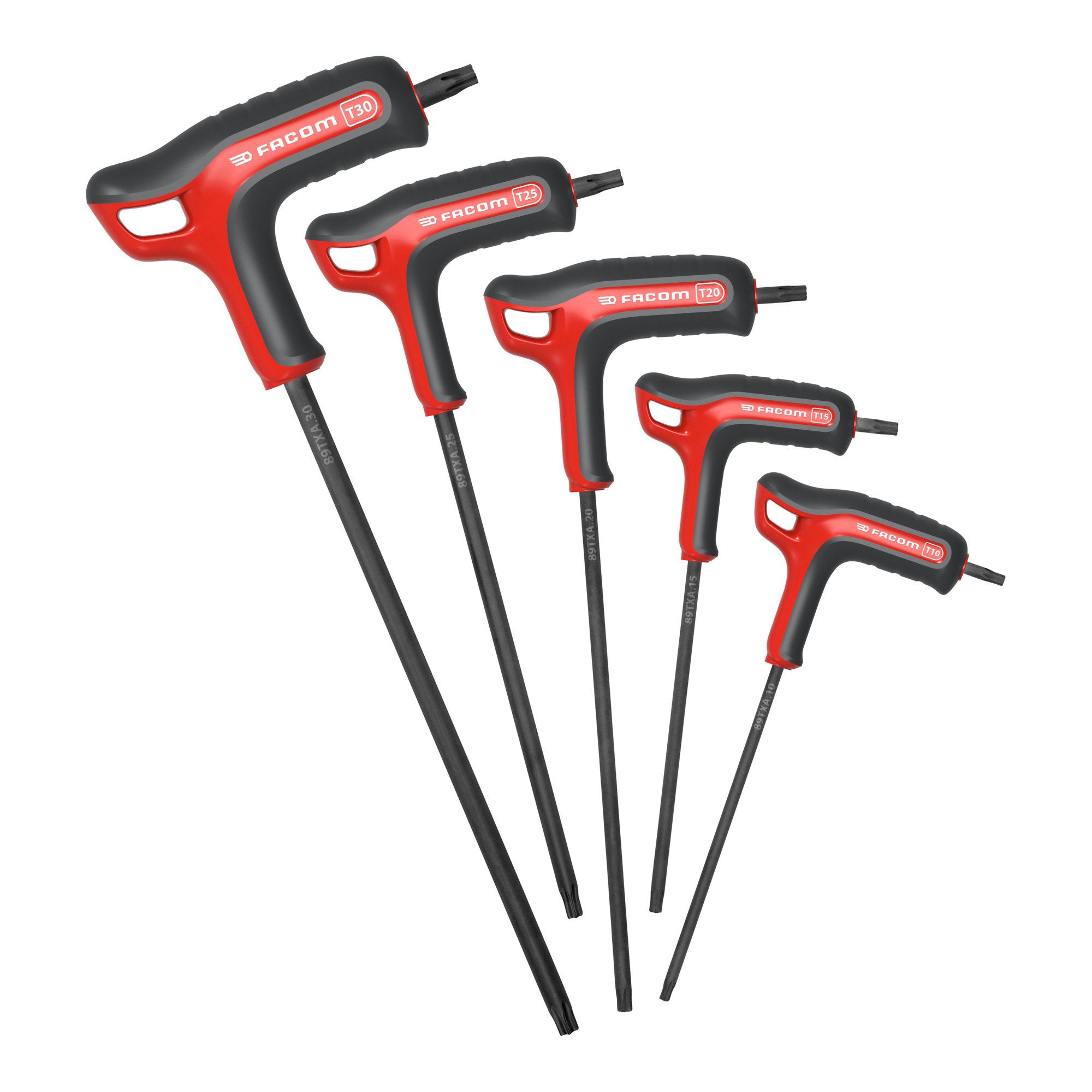 Facom Schraubendreher Facom Stiftschluessel T-Griff TX, Set 5-tlg.