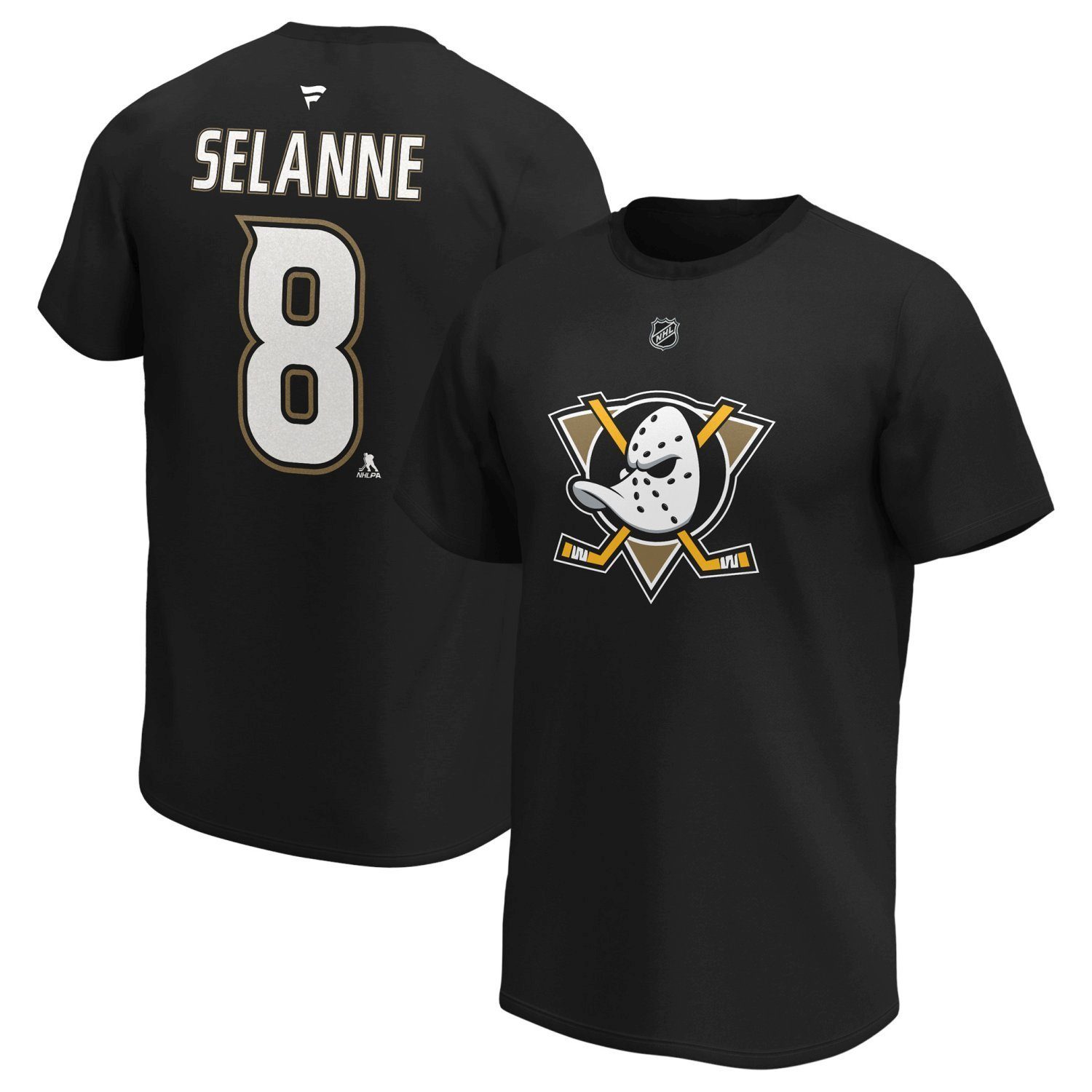 Herren Shirts Fanatics Print-Shirt Anaheim Ducks NHL #8 Teemu Selanne