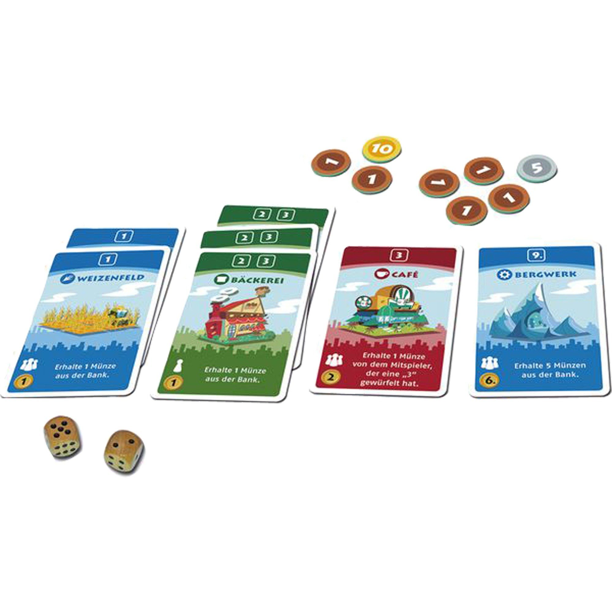 Kosmos Spiel Kosmos Machi Koro, Kartenspiel