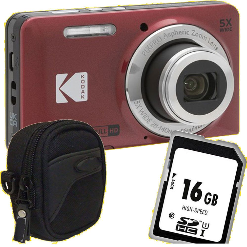 Kodak Kodak FZ55 rot Digitalkamera Set Angebot Kompaktkamera