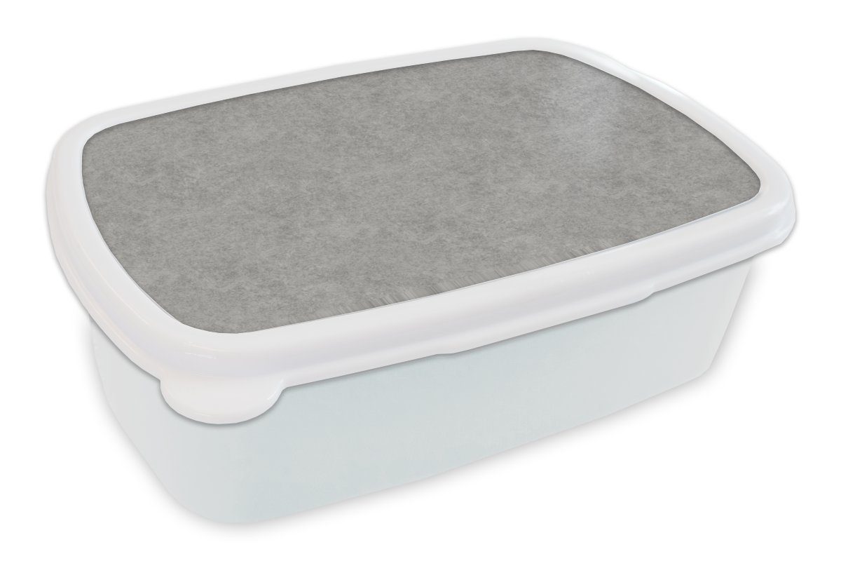 MuchoWow Lunchbox Beton - Alt - Muster, Kunststoff, (2-tlg), Brotbox für Kinder und Erwachsene, Brotdose, für Jungs und Mädchen weiß