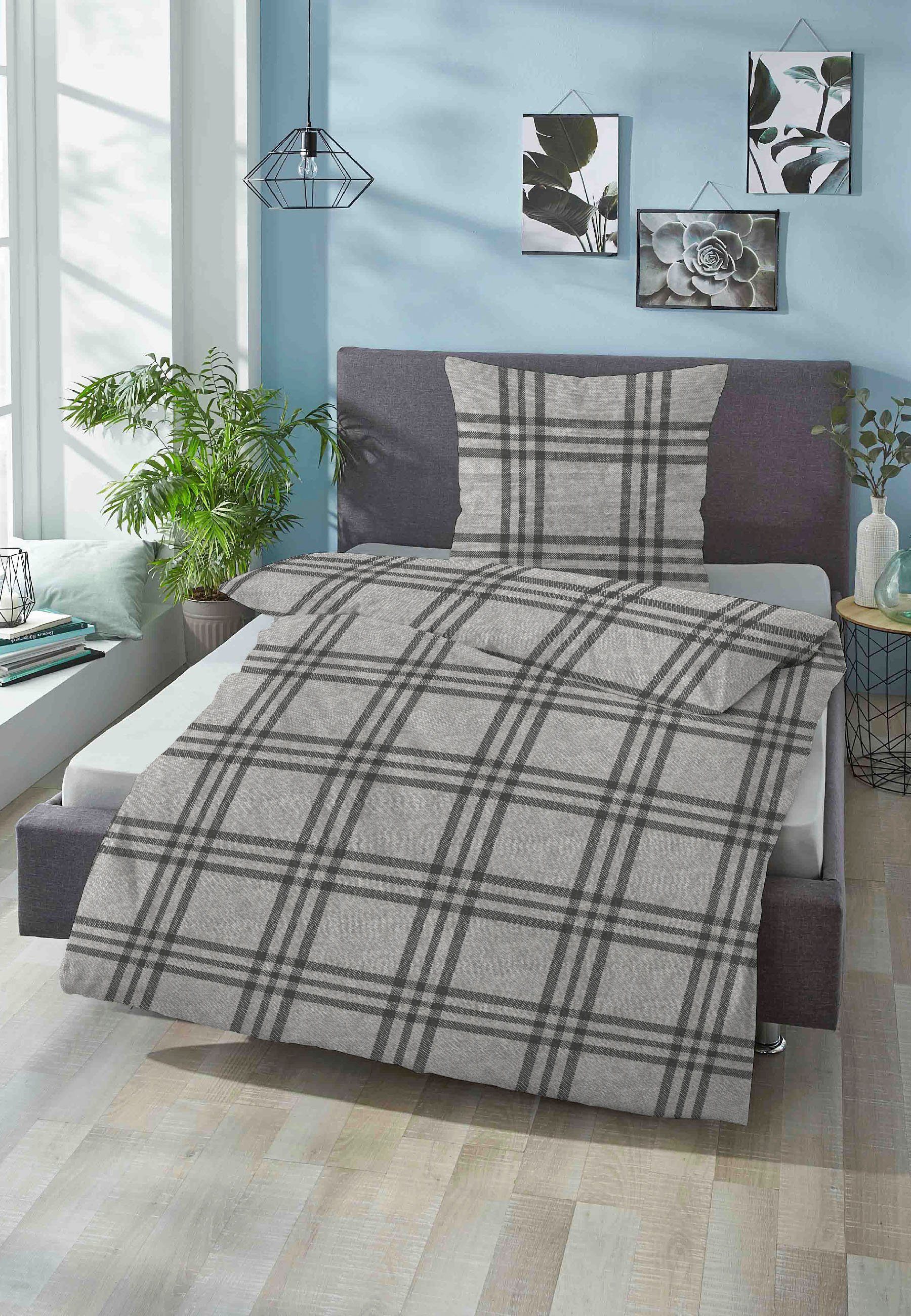 Biberna Bettwäsche Lya, Flanell, 2 teilig, günstig online kaufen