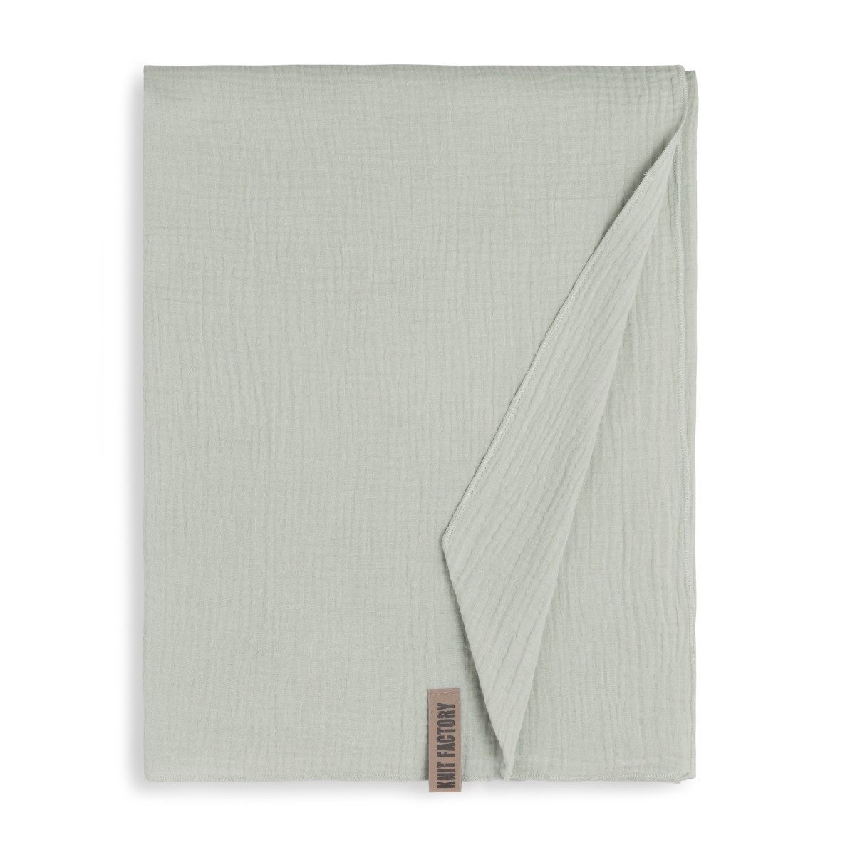 Knit Factory Pareo Liv XL Musselintuch Strandtuch Olive Mist Grün 180x130 cm, (Spar-Set, 1-St. 1 x Liv Pareo - XL Musselintuch - Strandtuch Olive Mist), Modell Liv, für Frühjahr, Sommer
