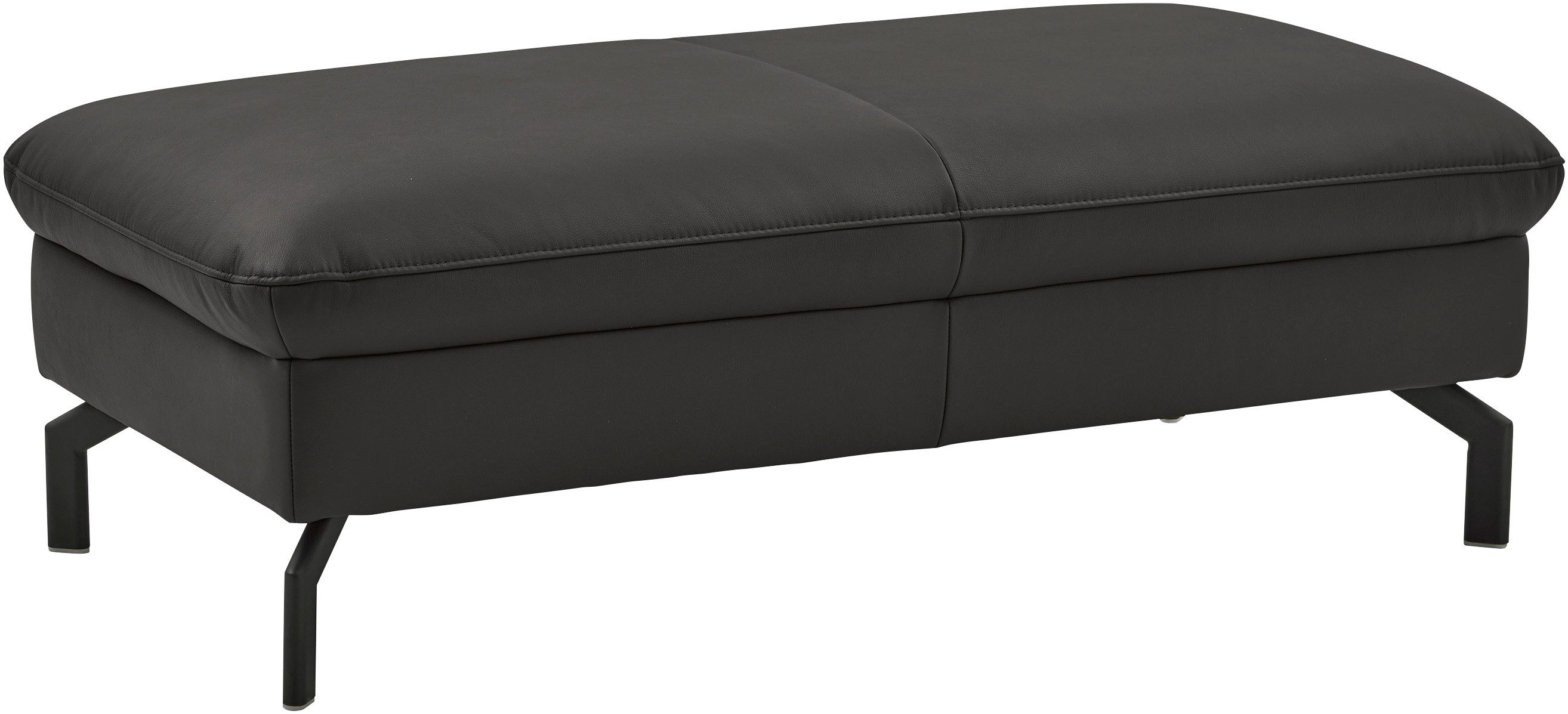 Die PlanBar Hocker PN-EM20028, hochwertiges Glattleder, stylische Metallfüße