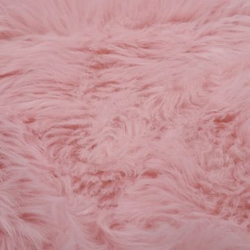 Teppich 60x90 cm Künstlicher Schafspelz Rosa, furnicato, Andere