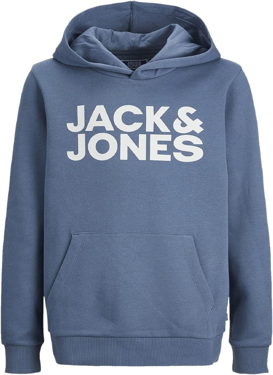 Jack & Mix Jones Pack im Hoodie Printdruck Kängurutasche 3er 8 und Kapuzensweatshirt mit 3er Junior 3er (Spar Set, Pack)