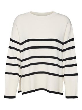 Vero Moda Rundhalspullover VMSABA LS O-NECK STRIPE PULLOVER GA NOOS mit Streifenmuster