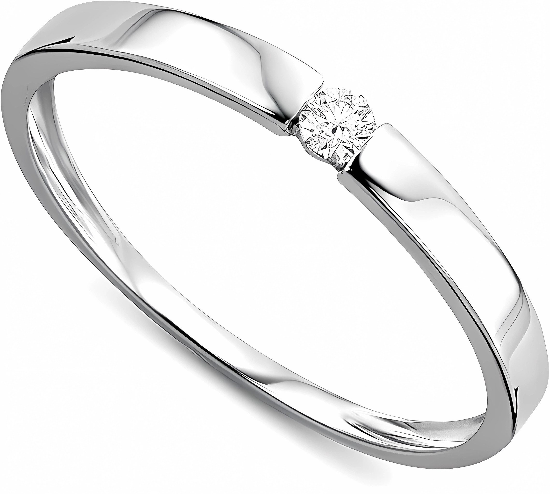 Jumpeak Diamantring 585 Gelbgold, Diamanten im Rundschliff, Damen-/Herren-Trauringe, Einfache, hochwertige Eheringe für Hochzeiten und Jubiläen