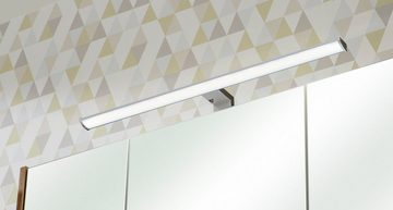 Saphir Spiegelschrank Quickset 362 Badschrank, 3 Spiegeltüren, 6 Einlegeböden, 100 cm breit inkl. LED-Beleuchtung, Türdämpfer, Schalter-/Steckdosenkombination