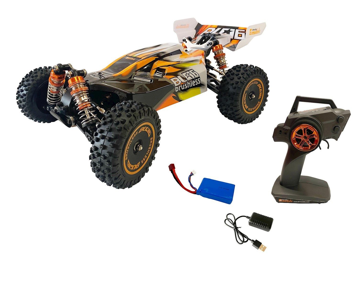 RC-Quadrocopter DF Models RC Buggy BL06 Brushless 1:14 RTR