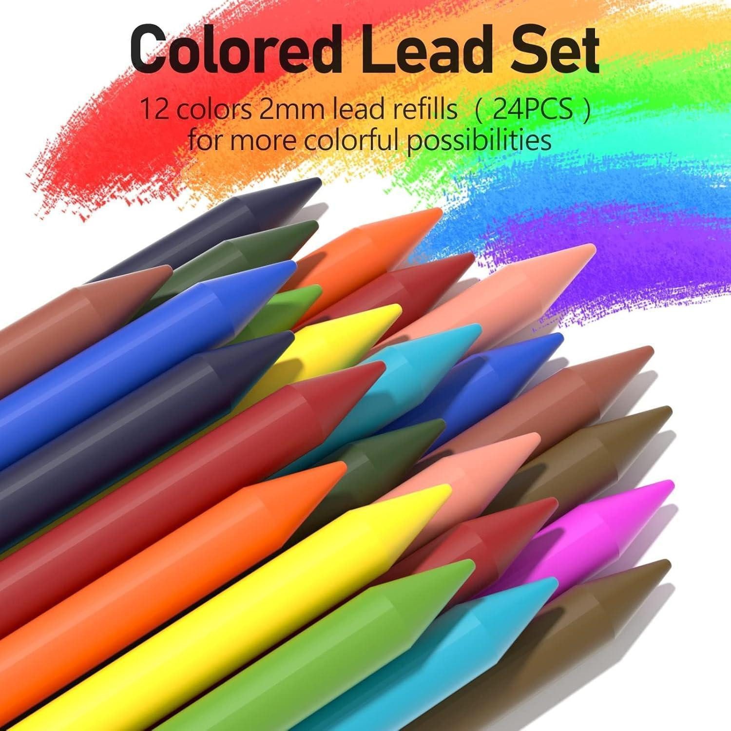 Four Candies Druckbleistift Druckbleistift Set 2mm: 3 Stk. mit Etui, 120