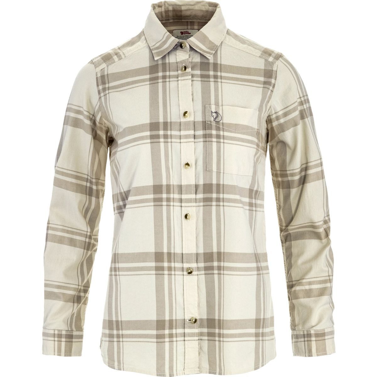 Fjällräven Outdoorbluse övik Lite Flannel Shirt W Leichtes und stilvolles Damen-Flanellhemd aus Bio-Baumwolle, ideal