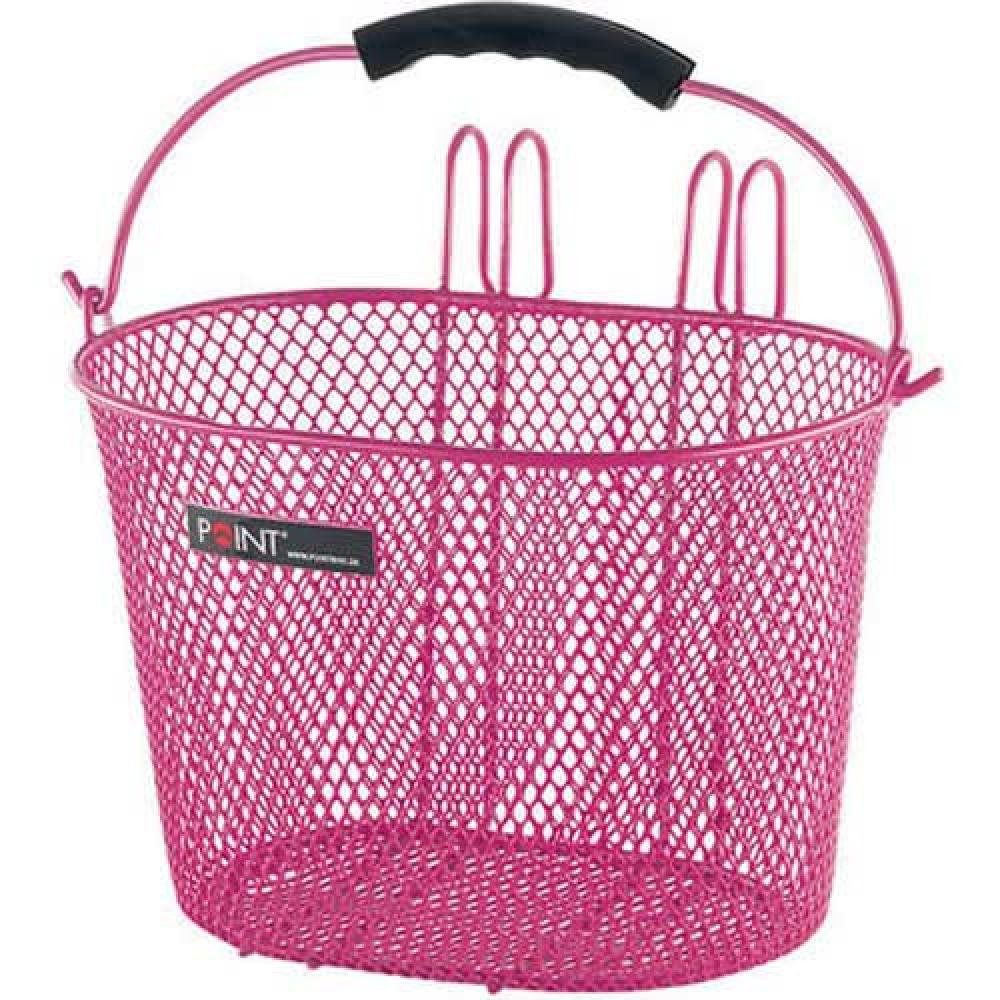 Point Fahrradkorb Point Kinderfahrradkorb rosa 23x16x13 cm