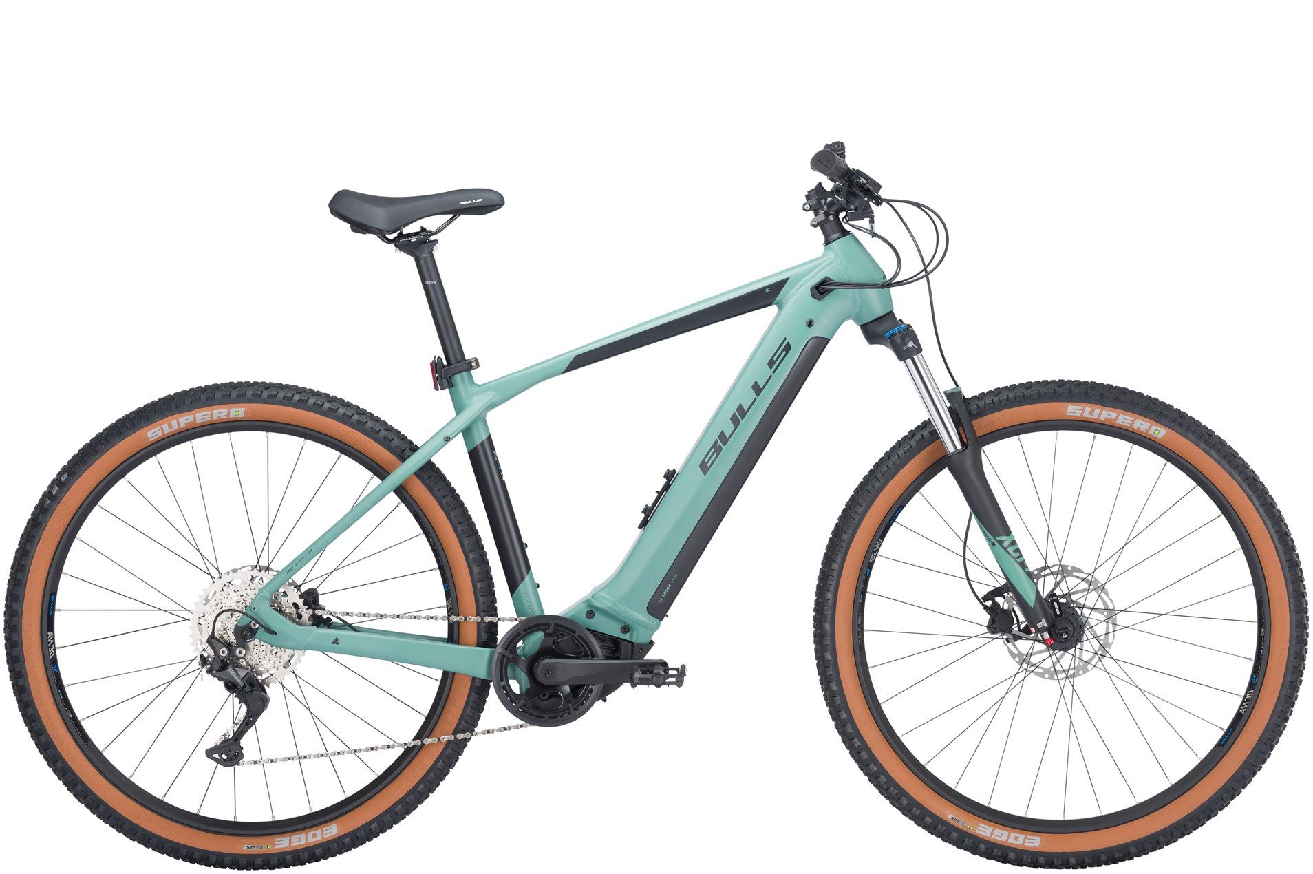 Bulls E-Bike Bulls Copperhead EVO 1 29'' 625 Wh grün 2024, 10 Gang SHIMANO Deore RD-M5120 shadow+, Kettenschaltung, Bosch Performance Line CX smart System, 625 Wh