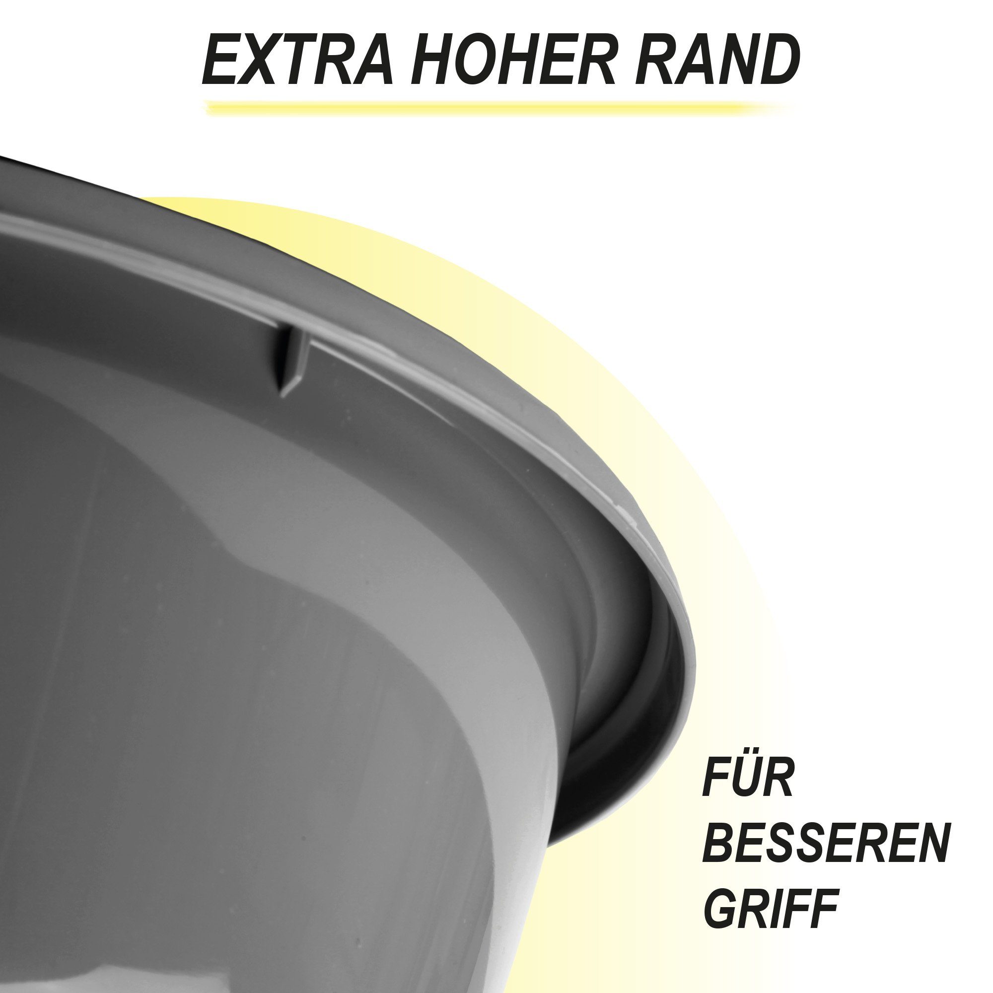 Pro Home Salatschüssel mehrteilig 0,7L/1,5L/2,5L/4,0L/6,0L, Kunststoff, (5er Set, 5-tlg), stapelbar, mikrowellengeeignet, spülmaschinenfest – Bild 5 von 5