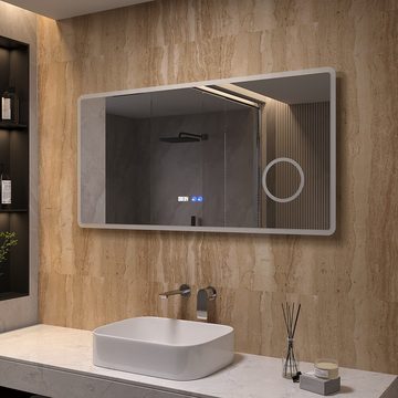 AQUABATOS Schminkspiegel LED Spiegel Bad groß Wandspiegel mit Beleuchtung Kosmetikspiegel (120x60cm)