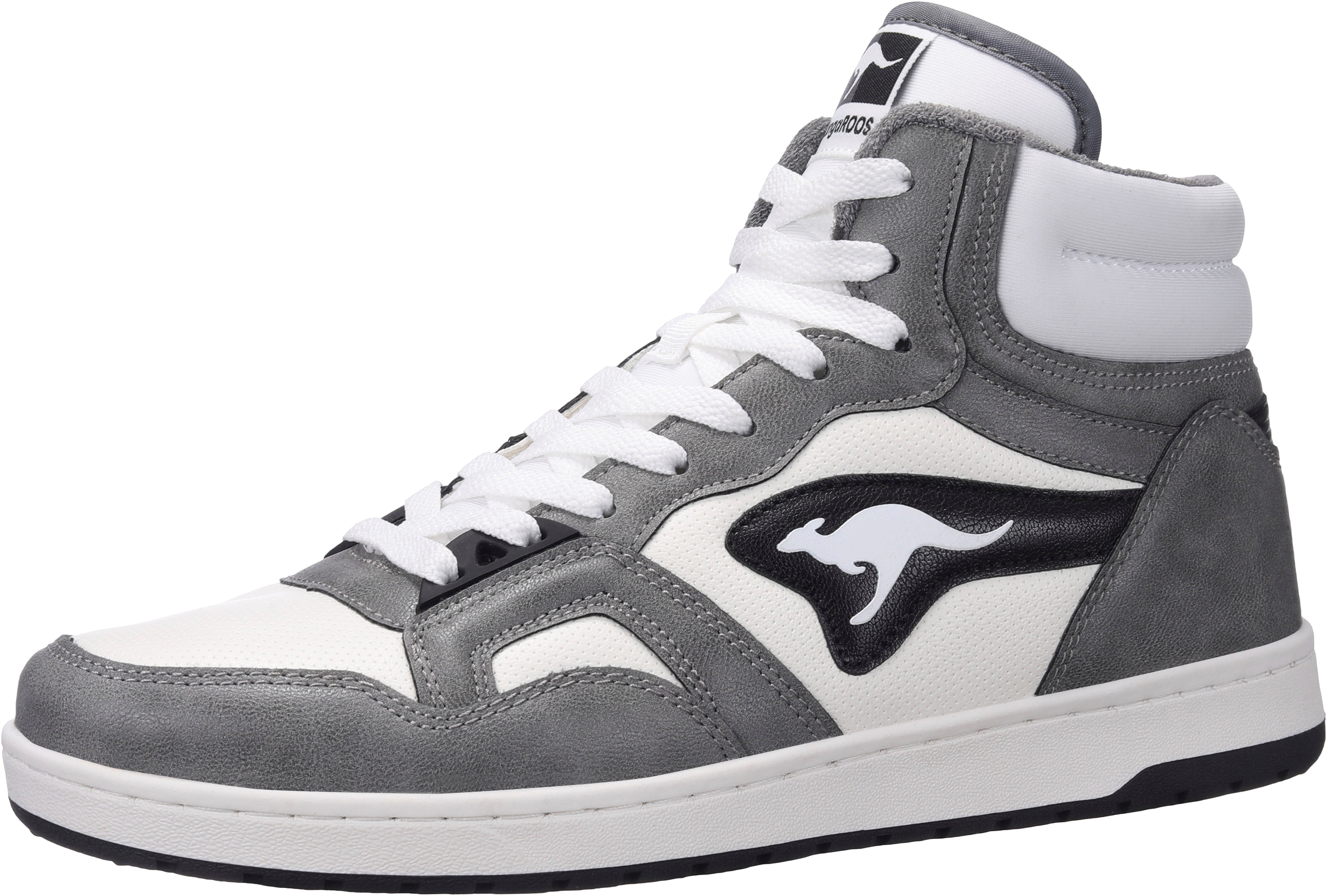 KangaROOS K-Slam Point Mid Sneaker grau-schwarz