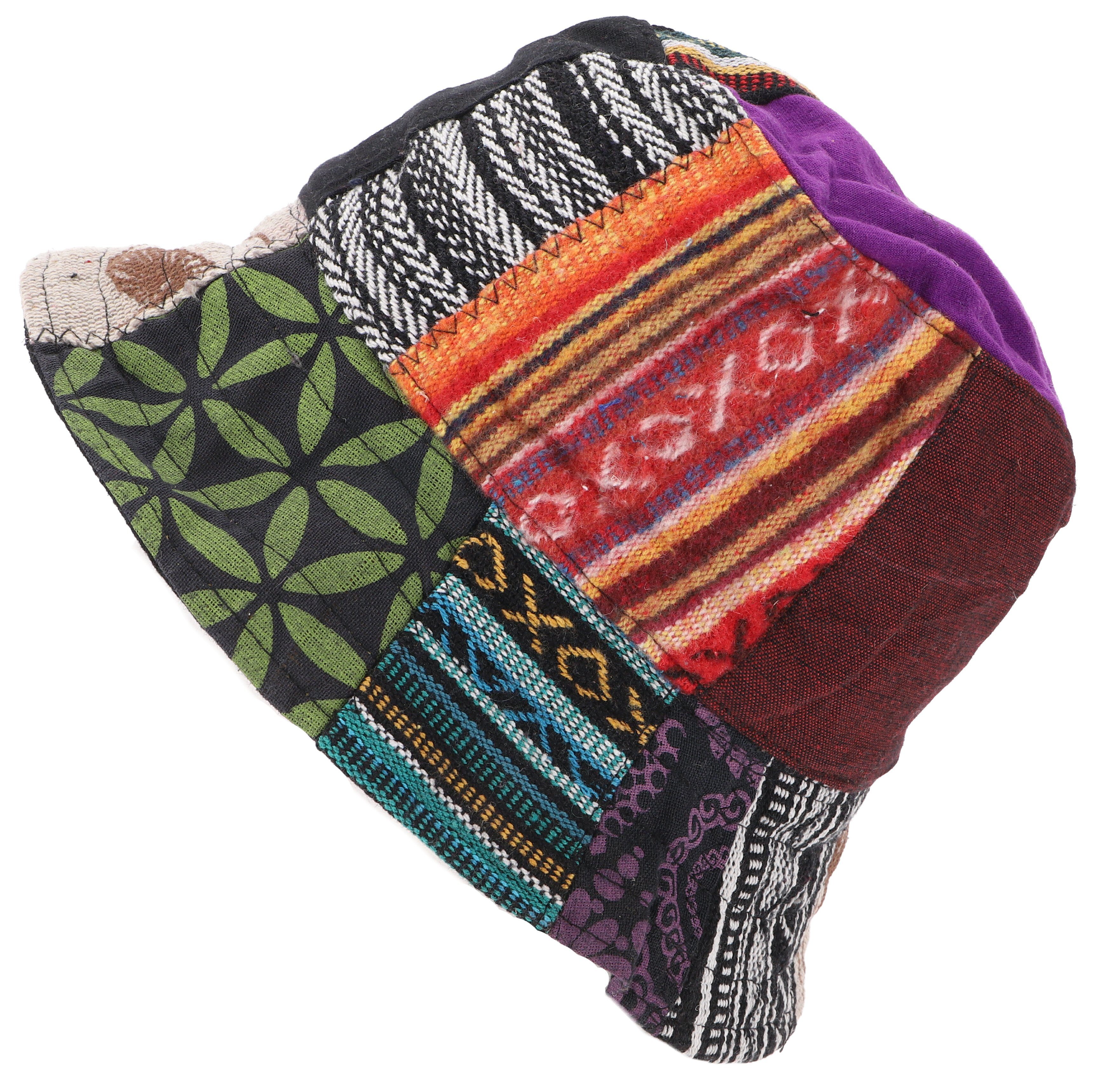 Guru-Shop Strickmütze Sommerhut,Patchwork Schlapphut, Fischerhut,.. günstig online kaufen