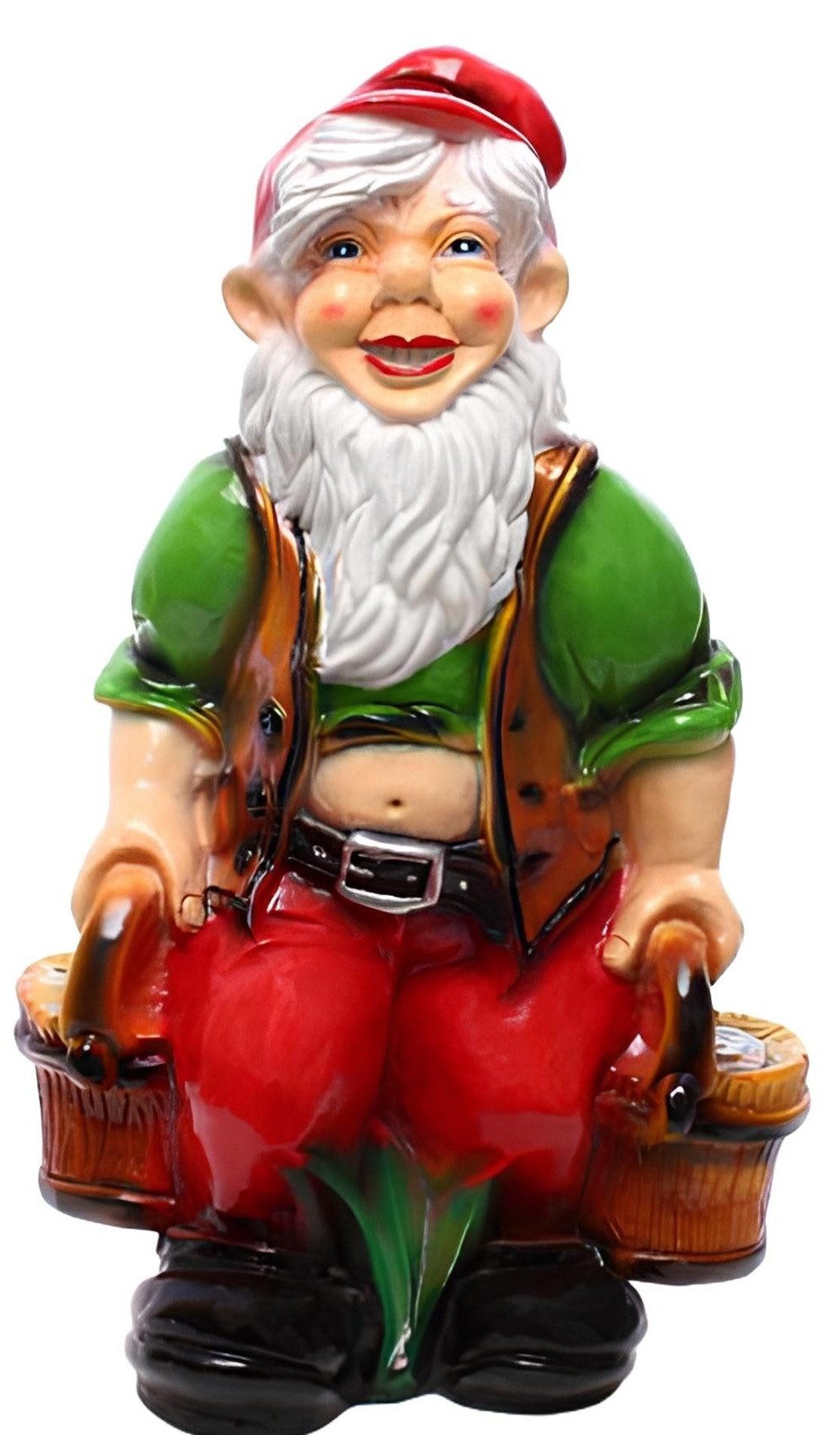 JVmoebel Gartenzwerg Garten Haus Dekoration Figur Statue Skulpturen Deko Figuren Zwerg, (Skulptur K34-75cm), Made in Europa