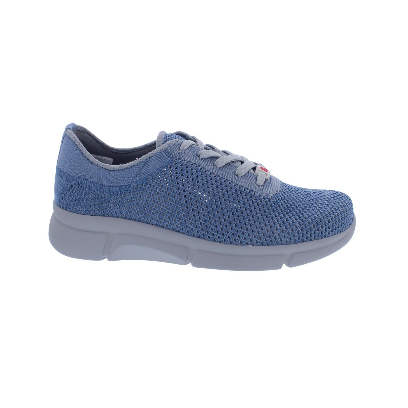 Berkemann Niki, Sneaker 05114-032, mittelblau/blau, ComfortKnit (Stric Schnürschuh