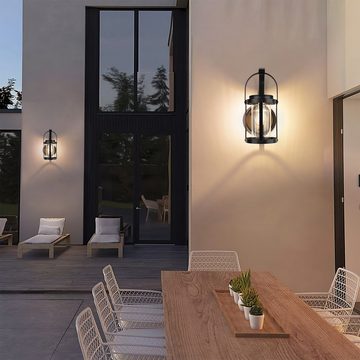 BlingBin LED Solarleuchte Solarlampen für Außen Hängend Retro Solarlaterne Aussenlampe, Wasserdicht, LED fest integriert, warm weiß, Solar Wandleuchte Aussen Gartenleuchten Deko für Garten Wand Terrasse