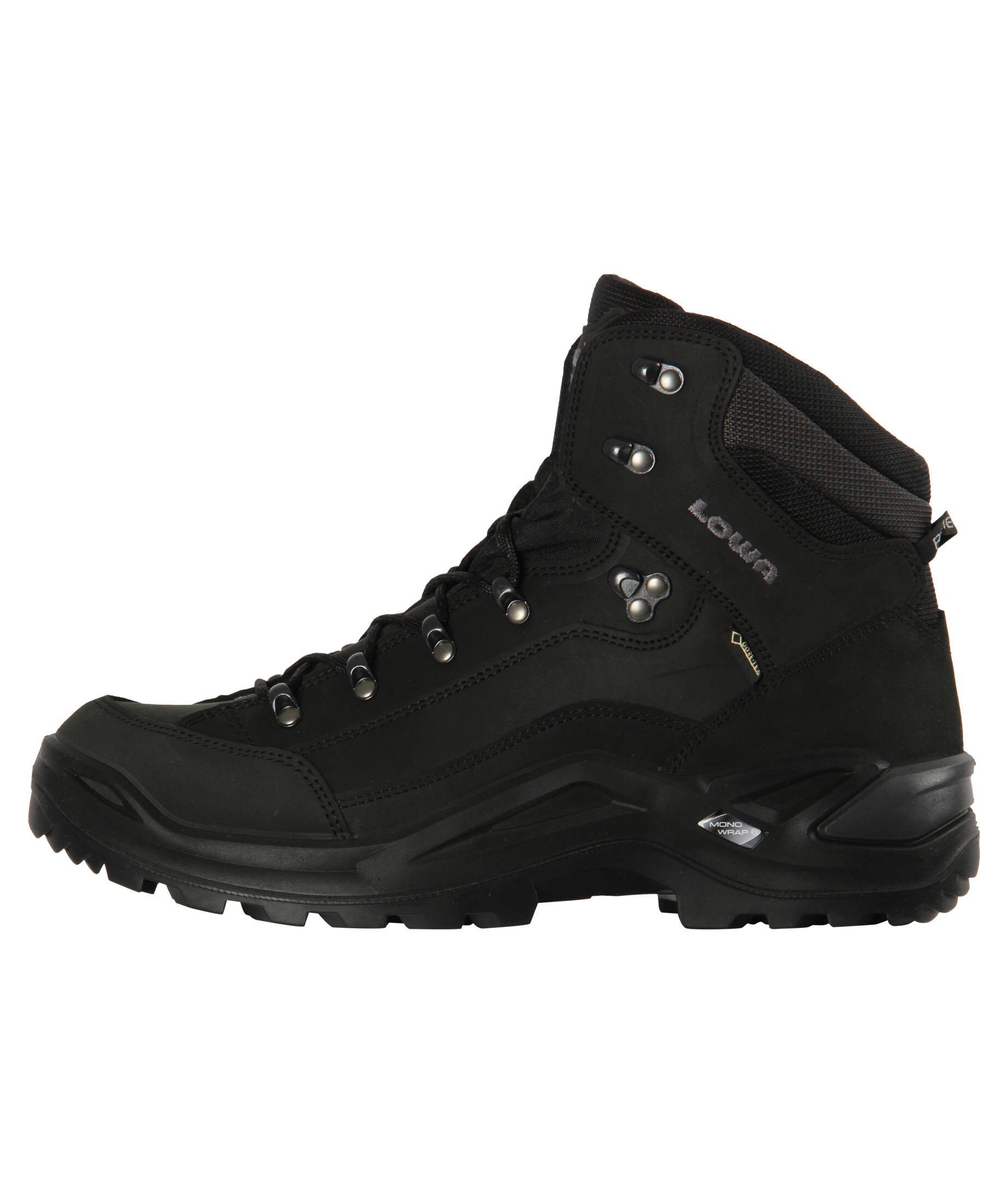 Lowa Herren Wanderschuh "Renegade GTX® Mid Wide" Wanderschuh tiefschwarz