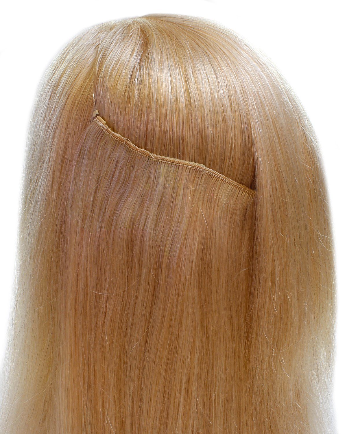 hair2heart 40cm #9/0 Echthaar-Extension in Premium Lichtblond Extensions Flip