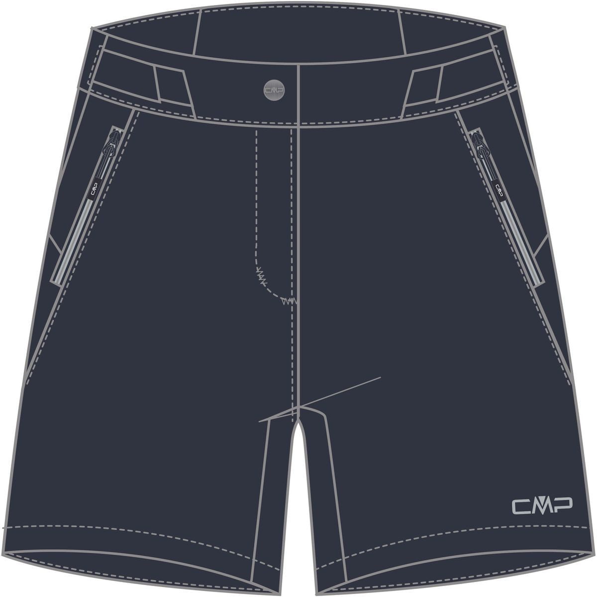CMP Funktionsshorts Woman Bermuda Leichte und vielseitige Damen Bermudas mit Dry Function und