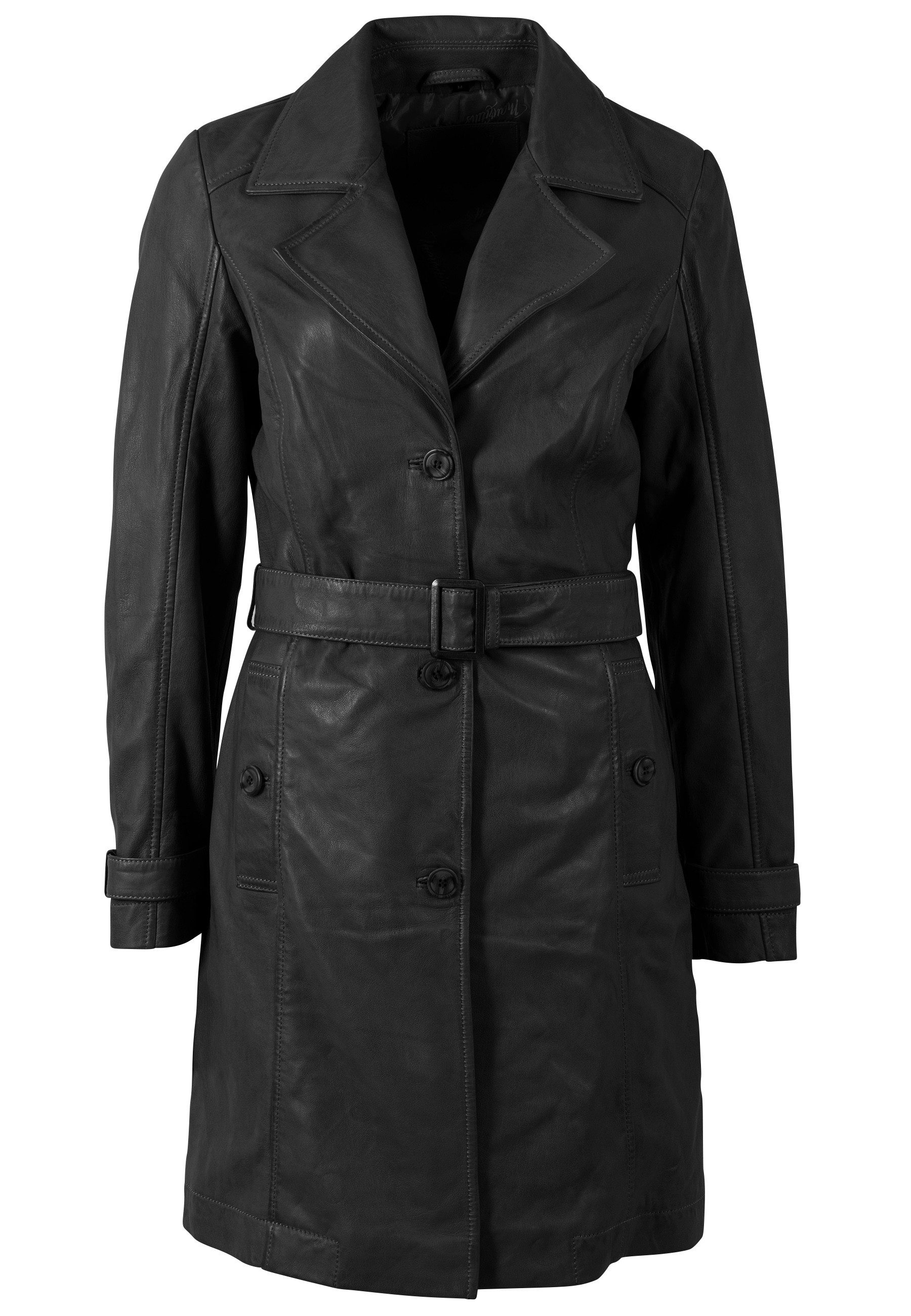 Mauritius Trenchcoat MWLeoniz aus Echtleder, mit Taillengürtel günstig online kaufen