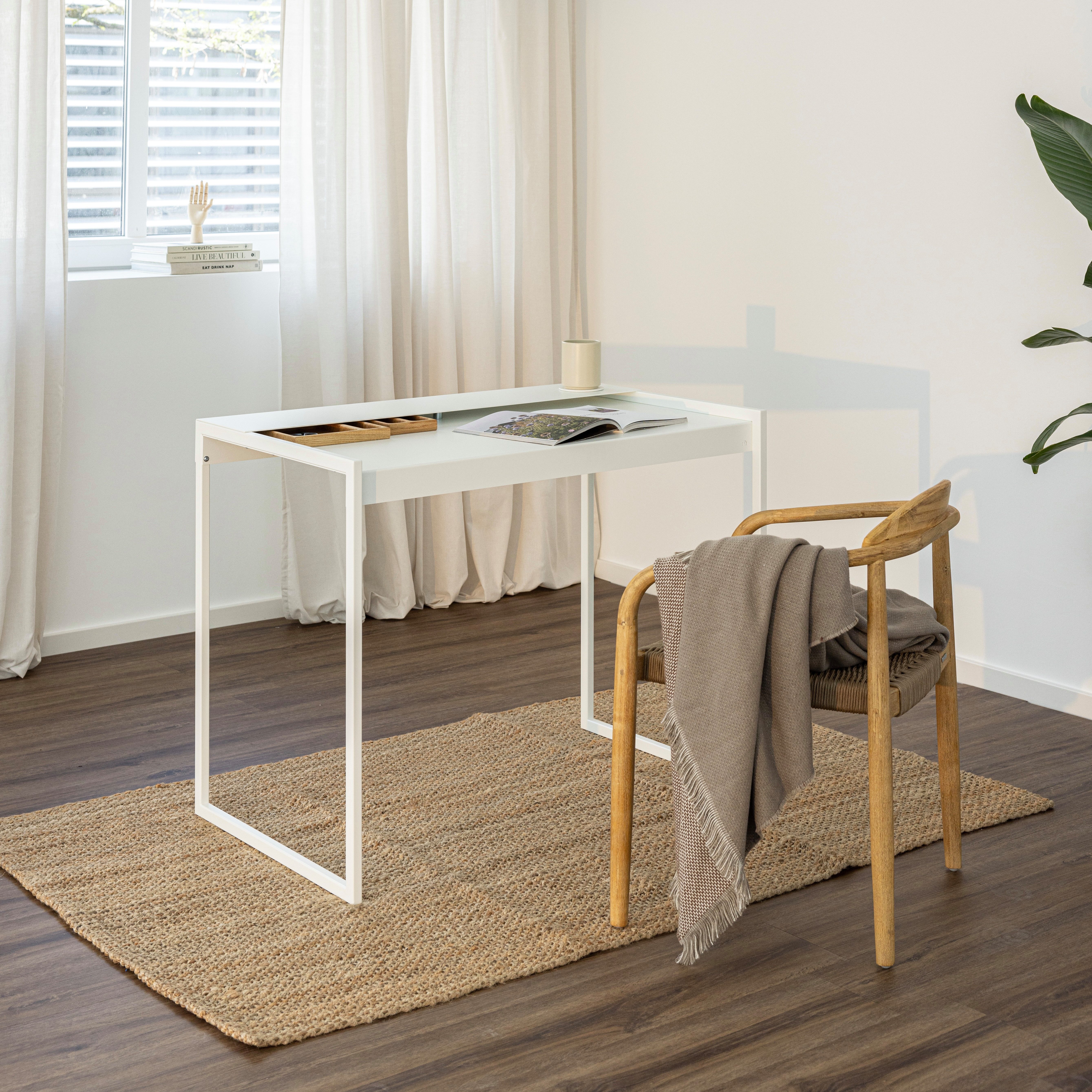 Metallbude Schreibtisch DONNA, mit abnehmbarer Ablage, günstig online kaufen