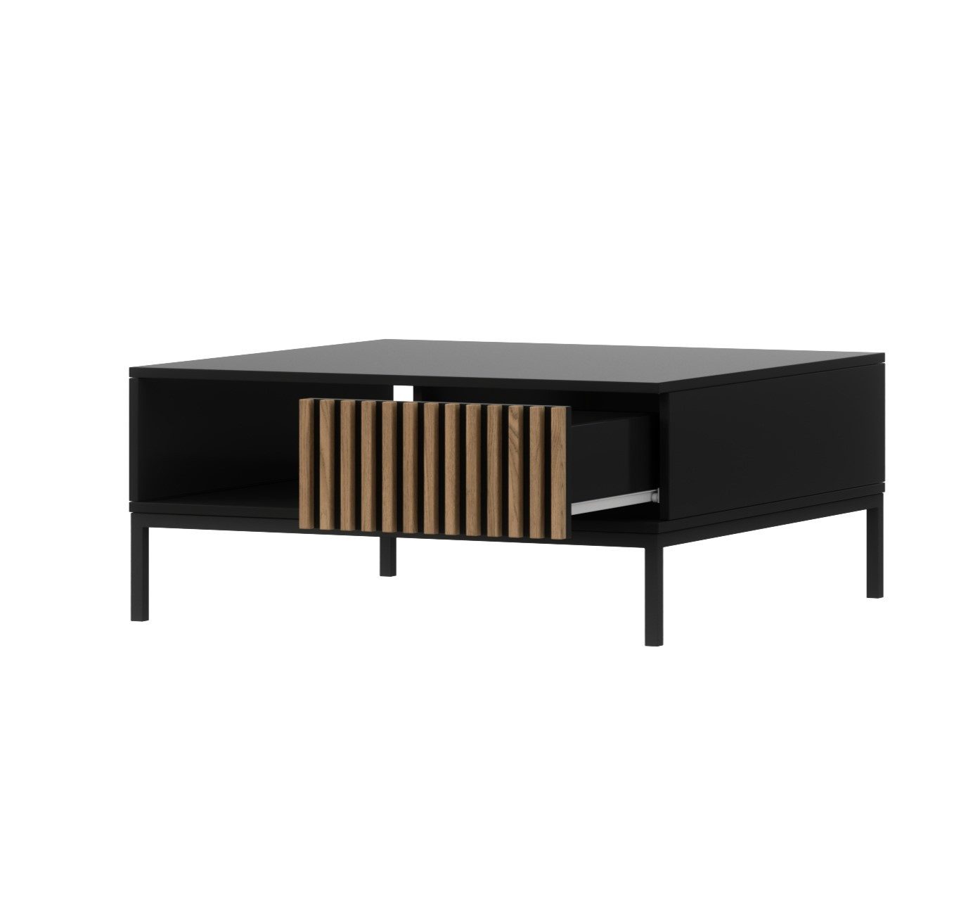 MOEBLO Couchtisch Meteor (Wohnzimmertisch, Beistelltisch, Sofatisch, Kaffeetisch, Coffee table), (HxTxB):35x80x80 cm