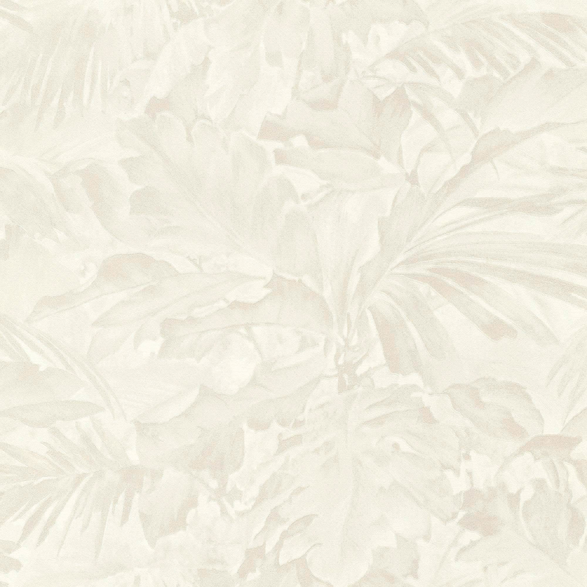 Rasch Vinyltapete Mandalay, geprägt, floral, gemustert, (1 St) weiß