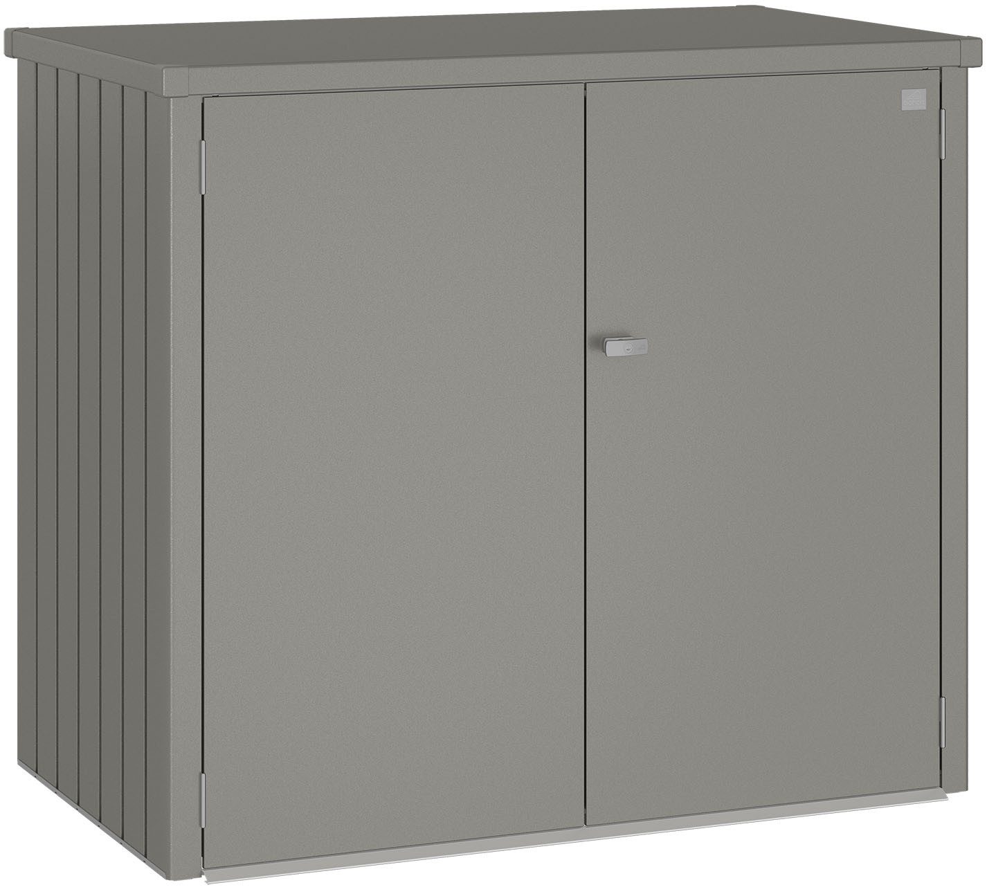 Biohort Mülltonnenbox ALEX DUO, verschiedene Farben, 147x88x129 cm, Doppel-Mülltonnenboxaus Metall