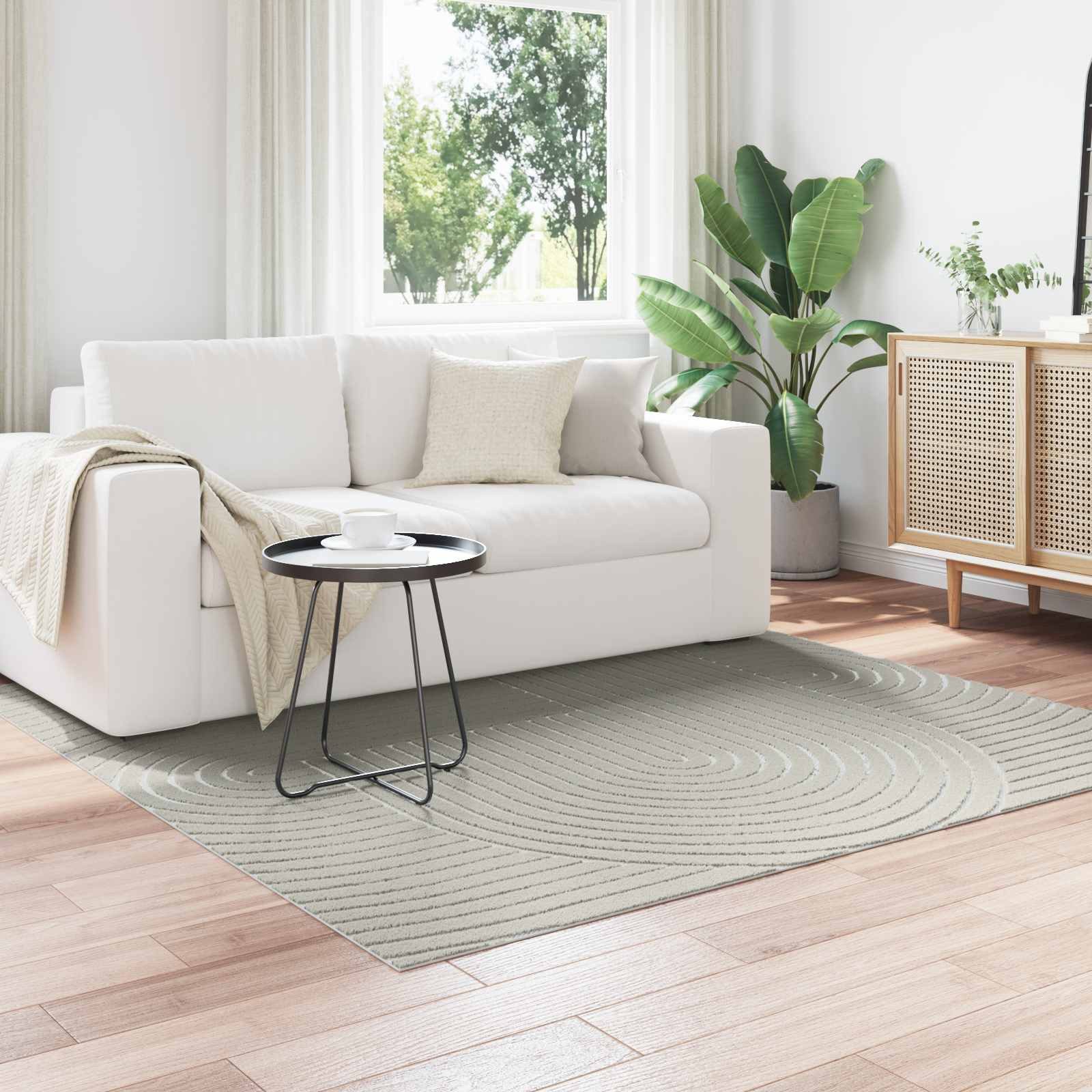 vidaXL Teppich Bereichsteppiche PALMERAS Grün 120 x 120 cm Polyester, Quadratisch