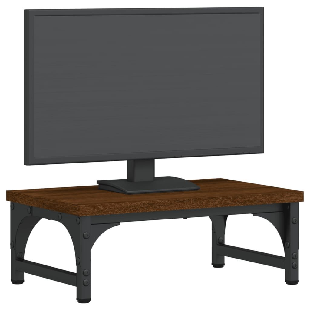 vidaXL Computertisch Monitorständer Braun Eichen-Optik 37x23x14 günstig online kaufen