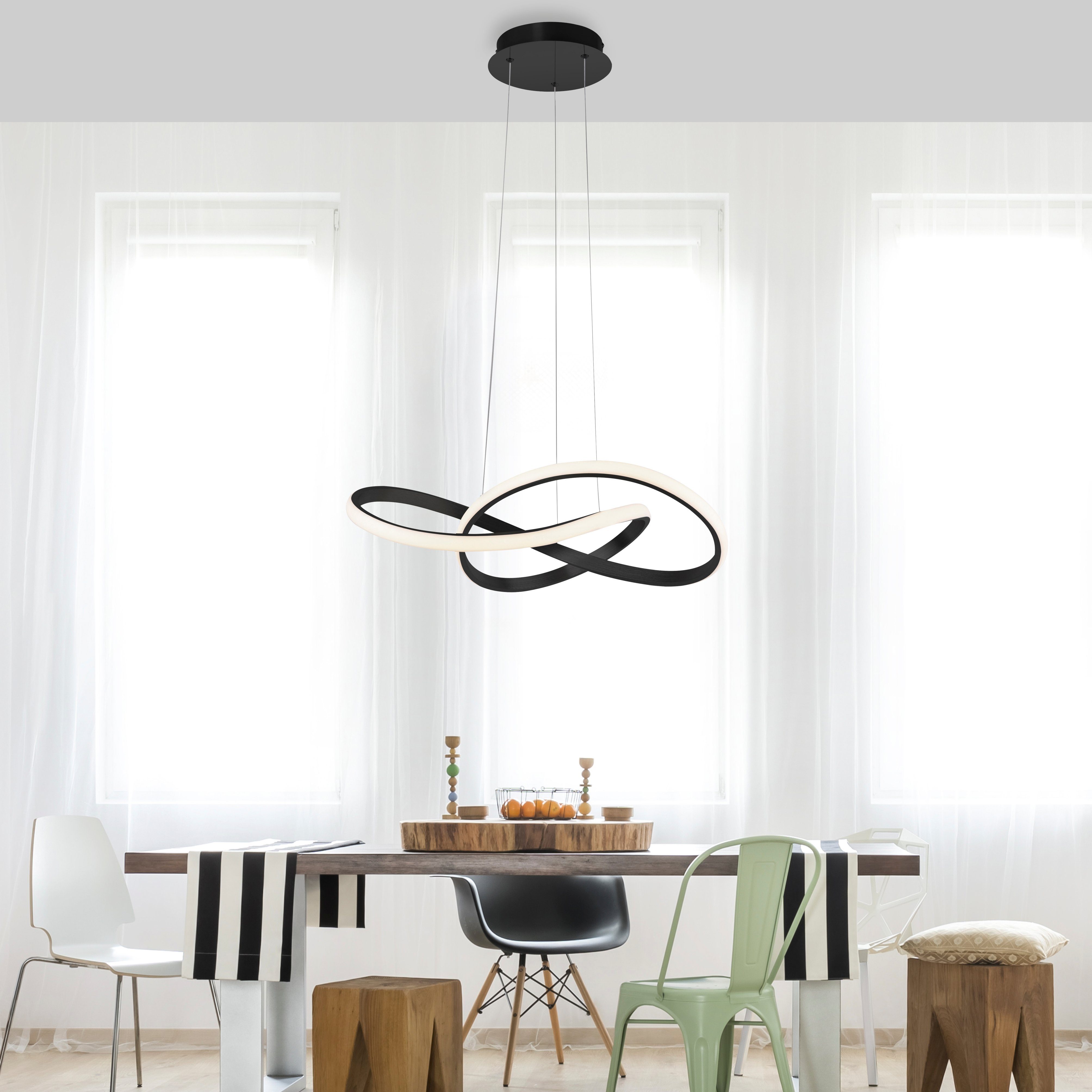 JUST LIGHT Pendelleuchte MARIA, LED fest günstig online kaufen