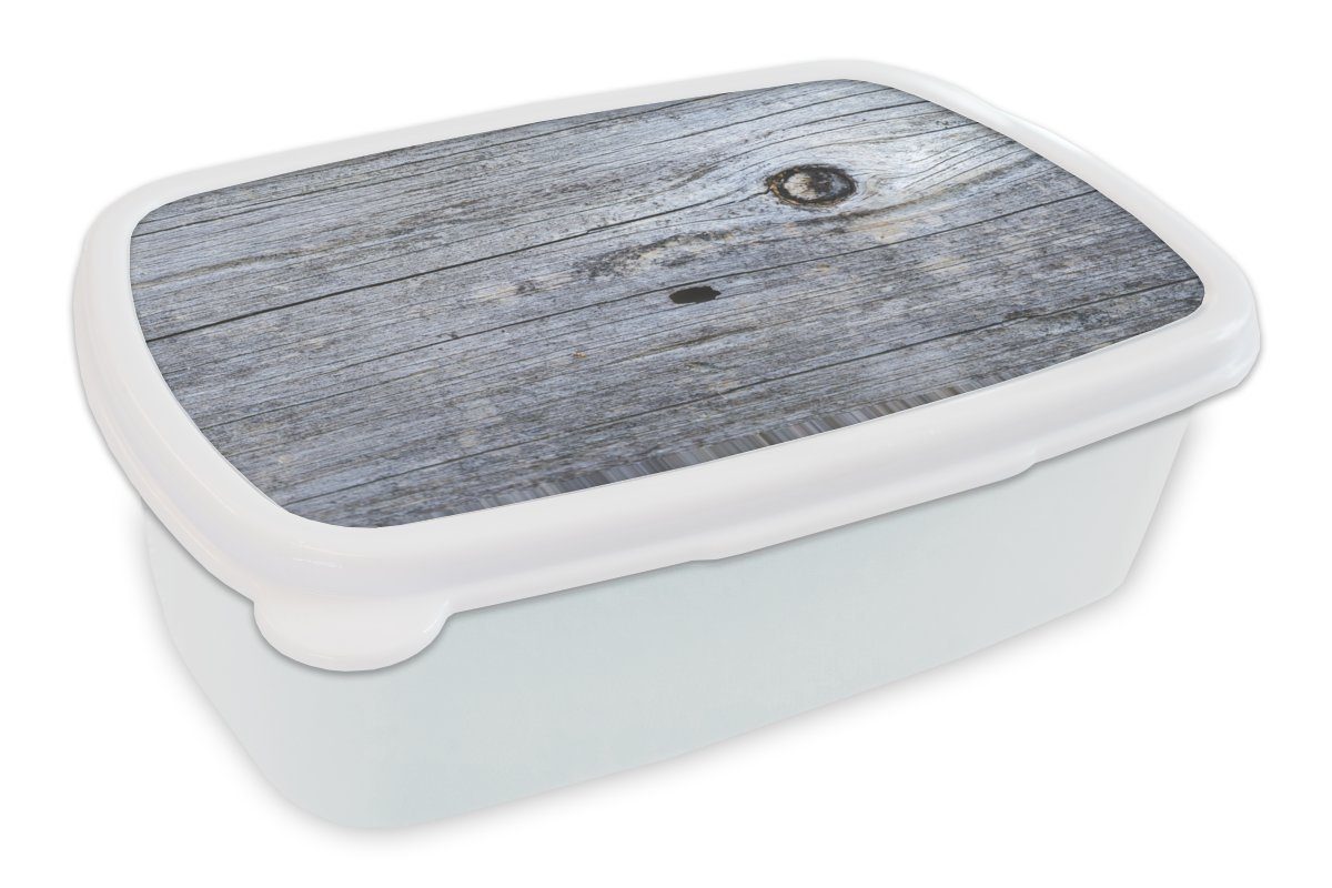 MuchoWow Lunchbox Struktur eines Brettes in Schwarz-Weiß, Kunststoff, (2-tlg), Brotbox für Kinder und Erwachsene, Brotdose, für Jungs und Mädchen