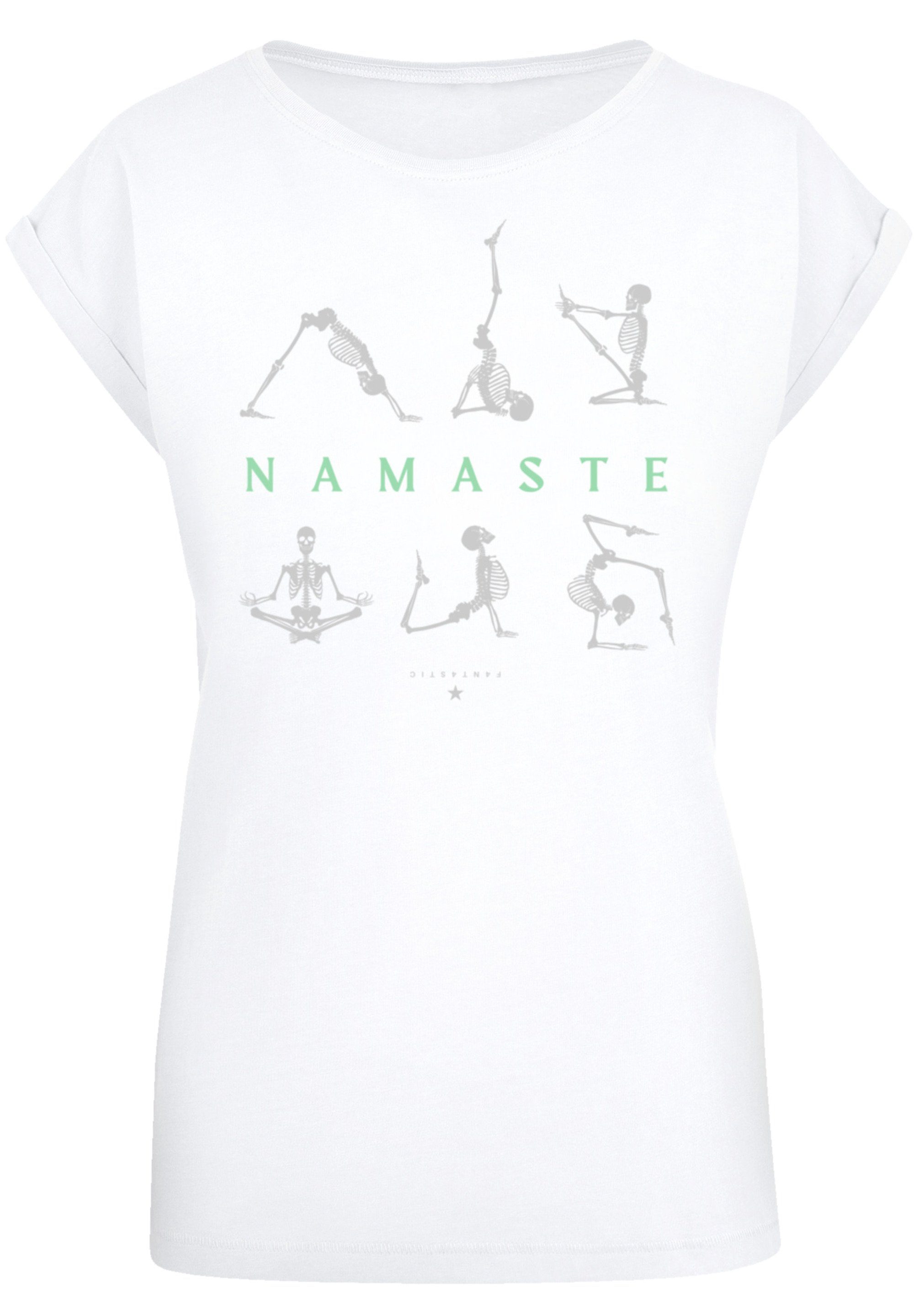 F4NT4STIC T-Shirt Namaste Yoga Skelett Halloween günstig online kaufen