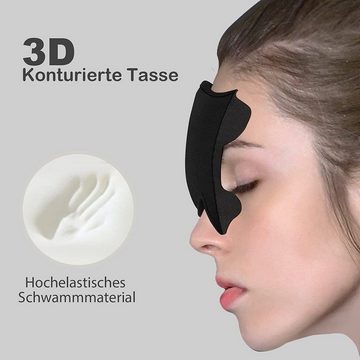 zggzerg Schlafmaske Schlafmaske, Kommt mit Ohrstöpseln, 3D Konturierte