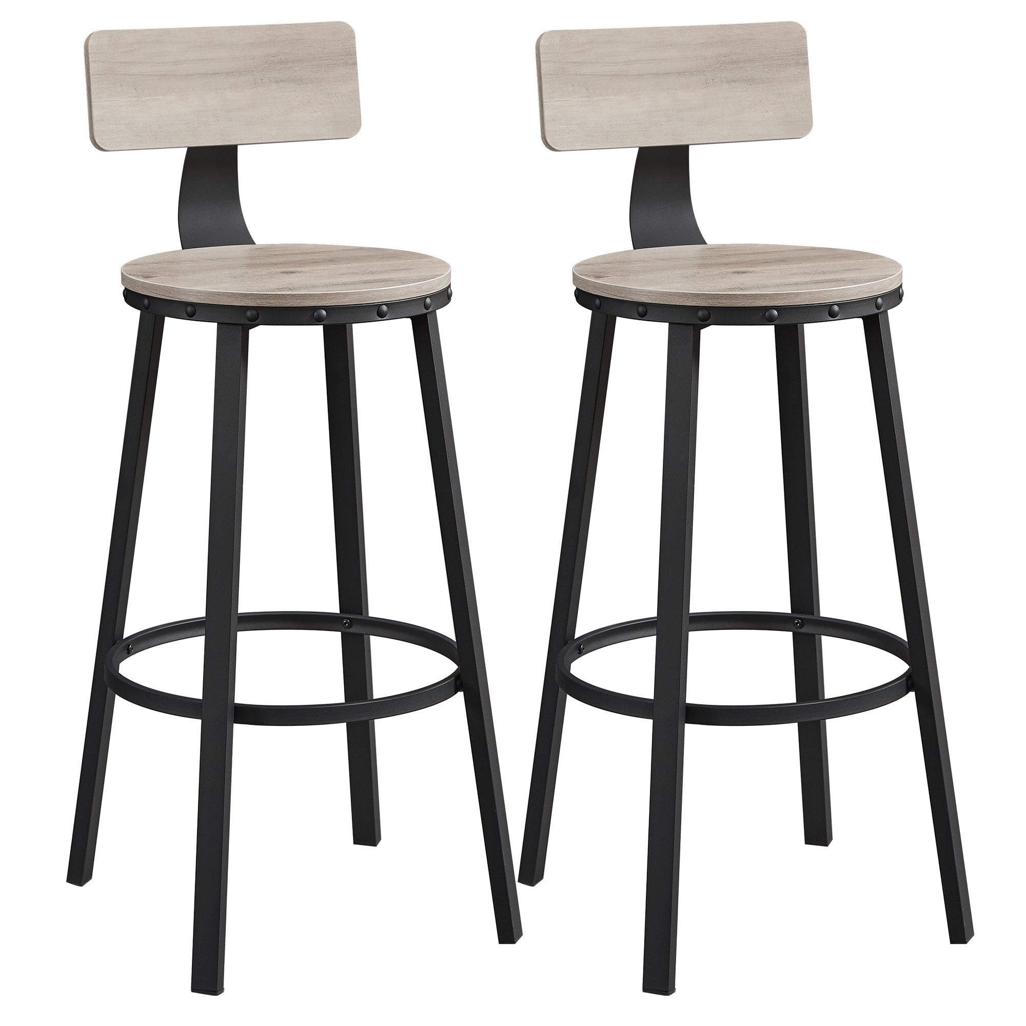 VASAGLE Barhocker Barstühle (Set, 2 St), Barhocker, 2er Set, Barstuhl, Küch günstig online kaufen