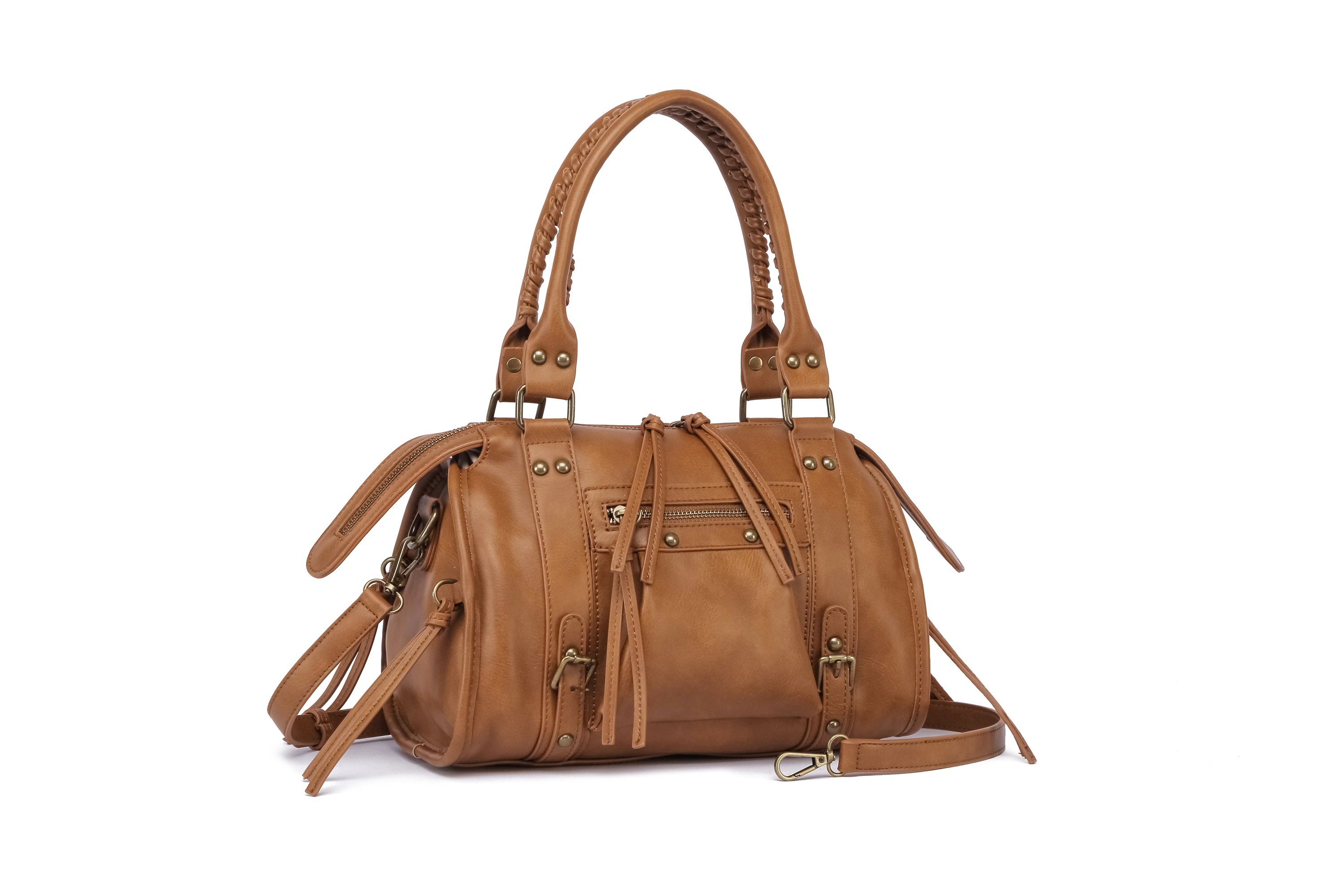 COLLEZIONE ALESSANDRO Schultertasche Barcelona, mit hübschen Details, hochwertig verarbeitet