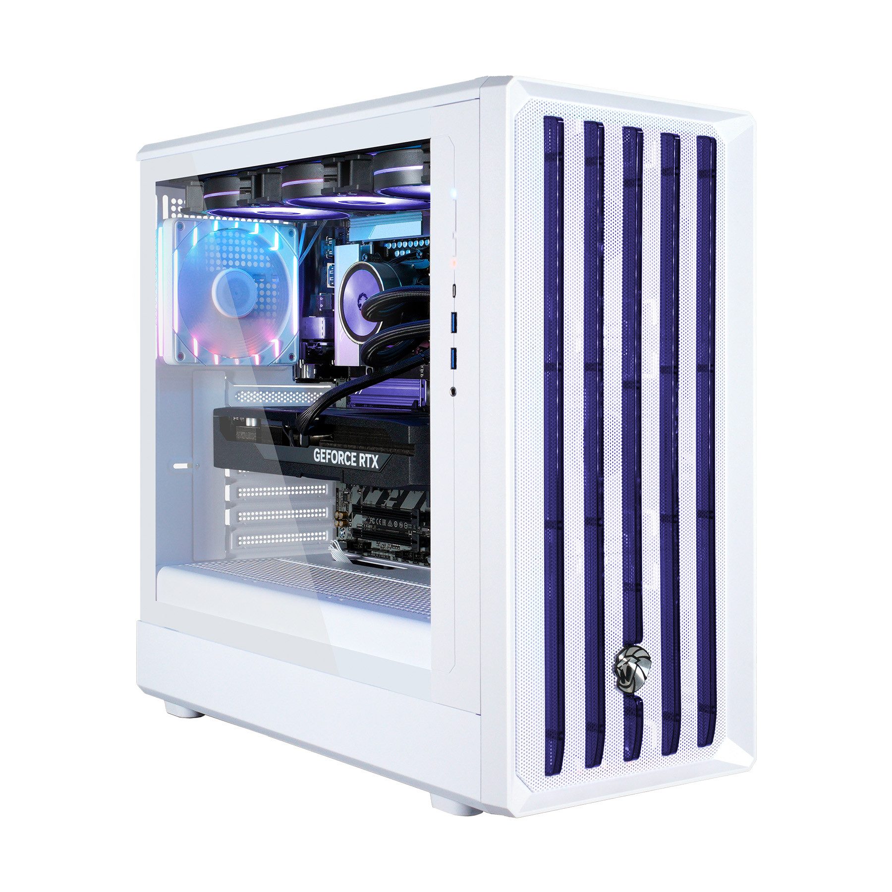 GAMEMAX CLAW WH 8110 AMD Ryzen 5 9600X 32GB DDR5 1TB SSD RTX 5060 Gaming-PC (AMD Ryzen 5 9600X, RTX 5060, 32 GB RAM, 1000 GB SSD, Wasserkühlung, DDR5 RAM, Windows 11, Wasserkühlung)