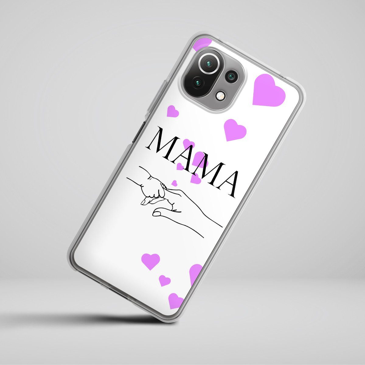 DeinDesign Handyhülle Muttertag Mama Familie Muttertag-Mama und kinder, Xiaomi Mi 11 Lite 5G Silikon Hülle Bumper Case Handy Schutzhülle