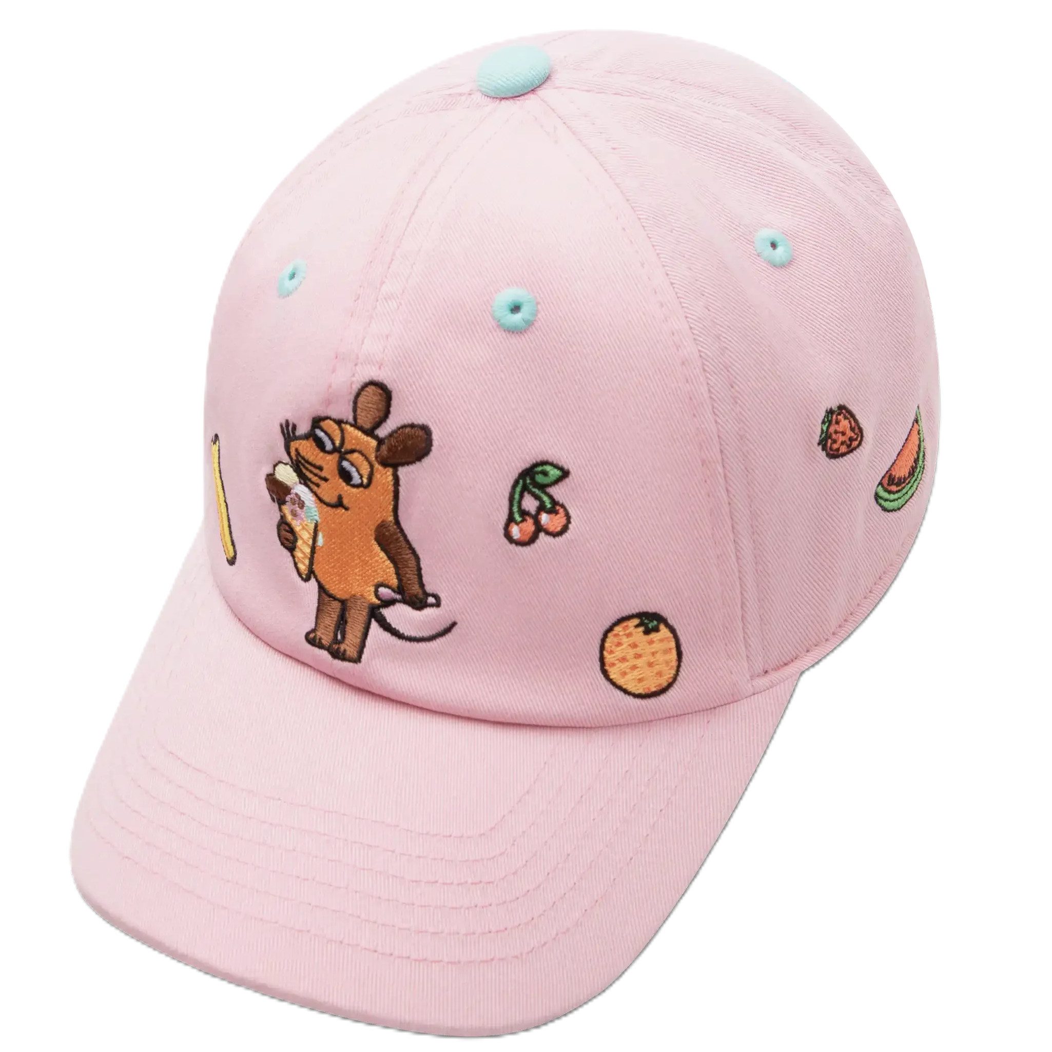 koaa Baseball Cap koaa - Die Maus "Früchte" - Polo Cap pink (Basecap, Basecap)