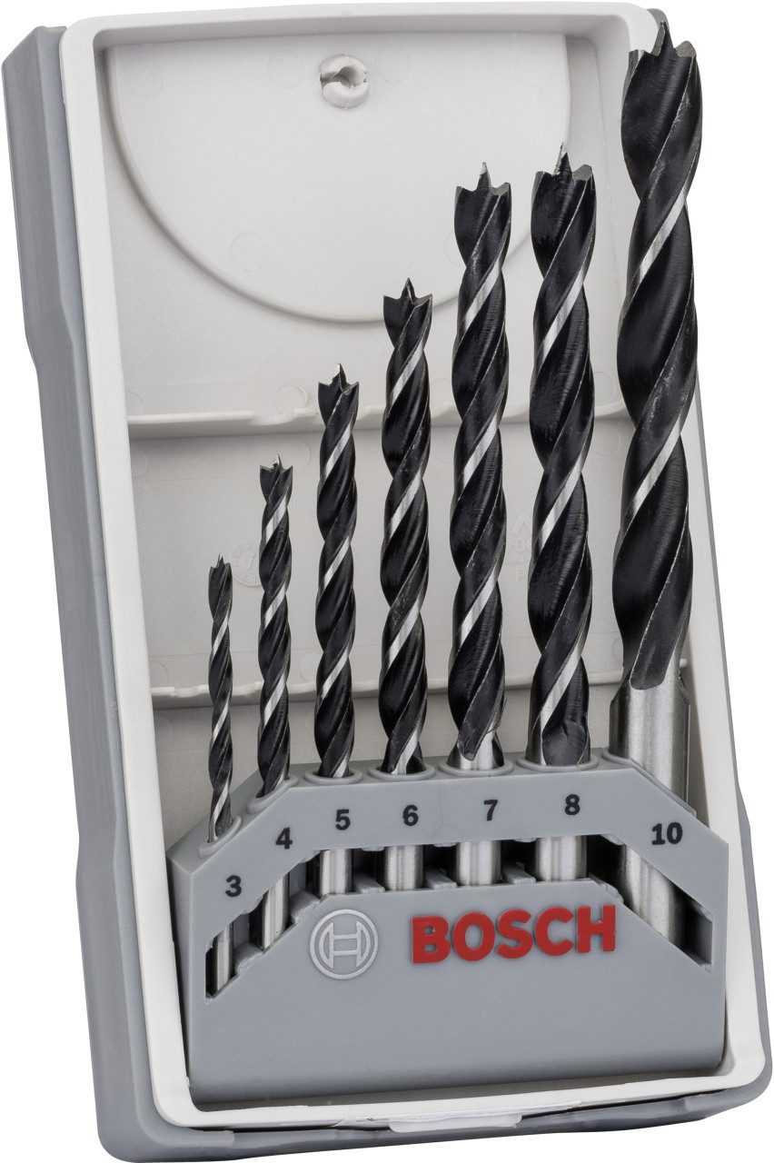 BOSCH Spiralbohrer Bosch PRO Wood Holzspiralbohrer Set 7-teilig