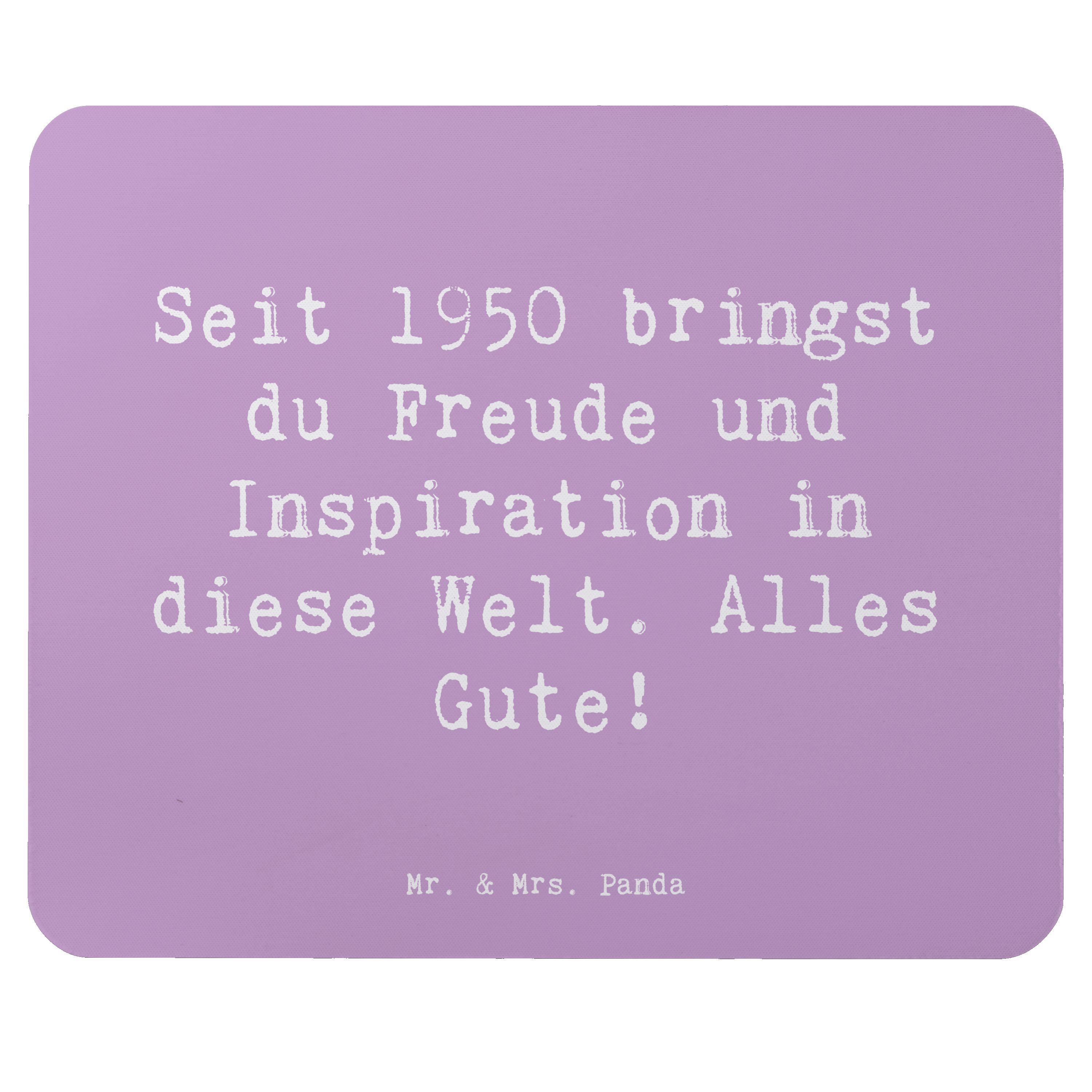 Mauspad Spruch 1950 Geburtstag - Lavendeltraum - Geschenk, Freude, Meilenstei