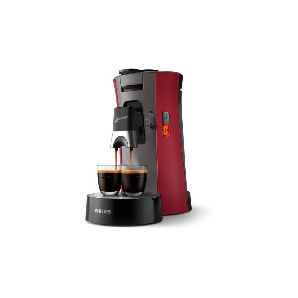 Philips Kaffeepadmaschine CSA240/90 Senseo-Padmaschine dunkelrot