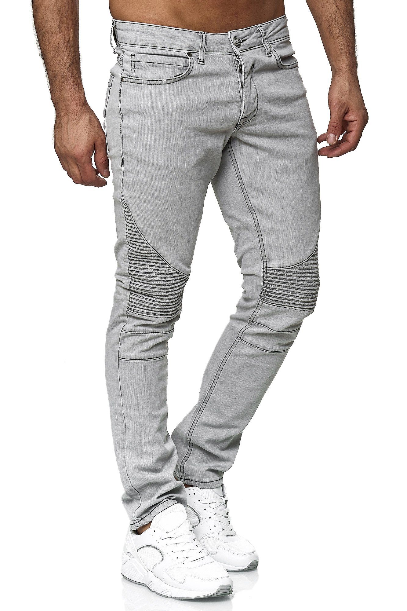 Tazzio Slim-fit-Jeans 16517 in cooler Biker-Optik – Bild 2 von 4