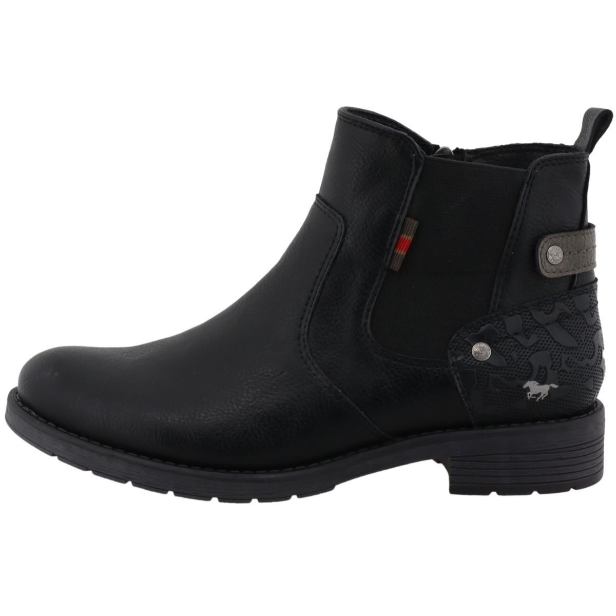 Mustang Shoes 15M0052002-black Stiefelette Chelsea Boots mit leicht wärmendem Fleecefutter – Bild 3 von 5